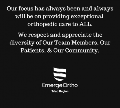 A Message From the EmergeOrtho Triad Region Physicians