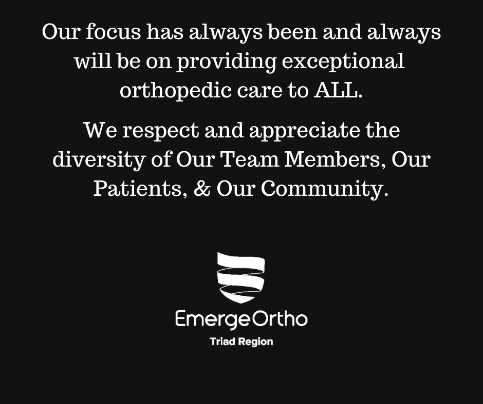 A Message From the EmergeOrtho Triad Region Physicians