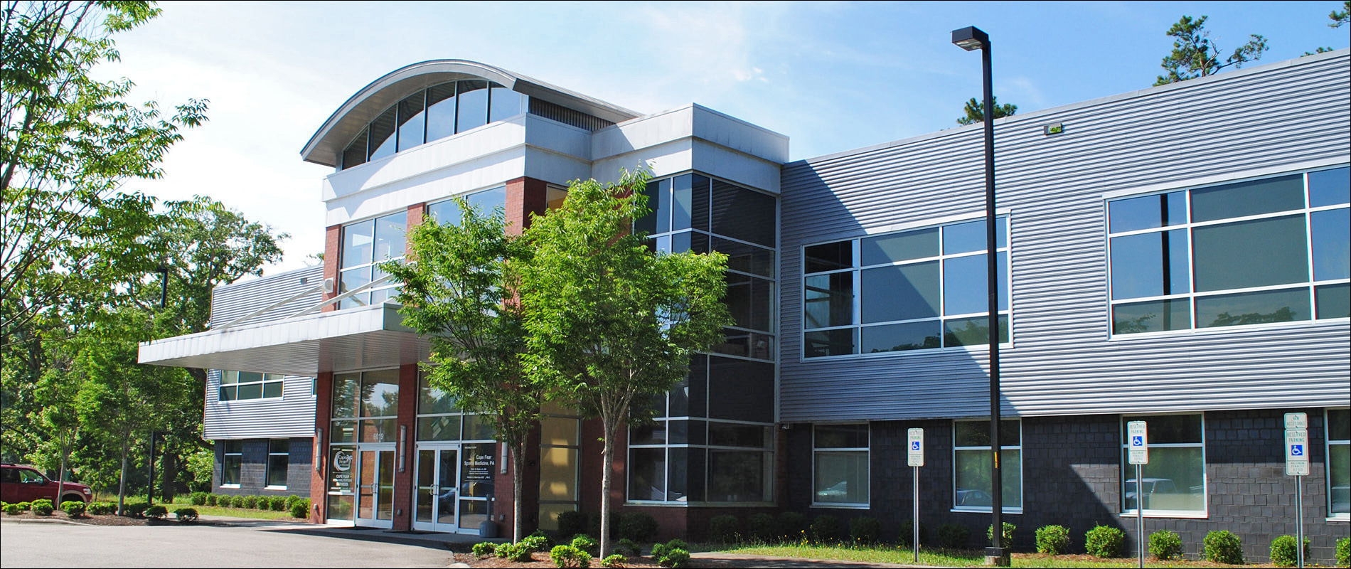 Exterior photo of the Cape Fear Sports Medicine building during the daytime