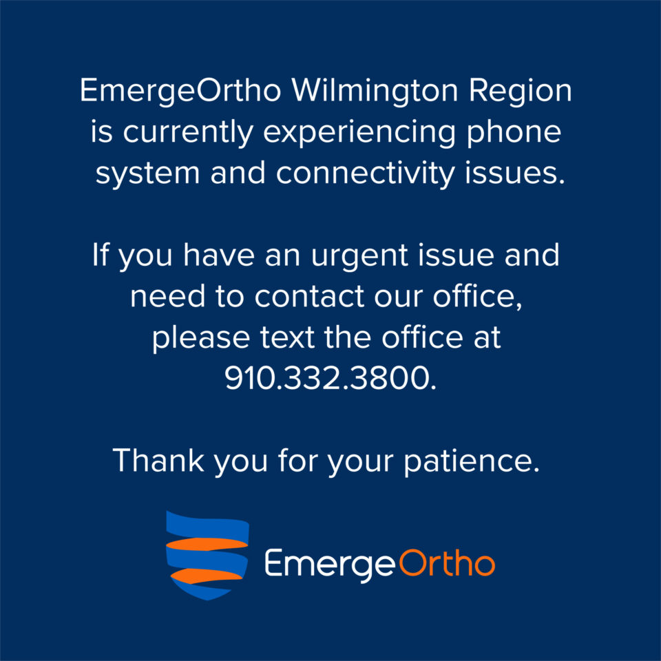 EmergeOrtho is currently experiencing phone system and connectivity issues