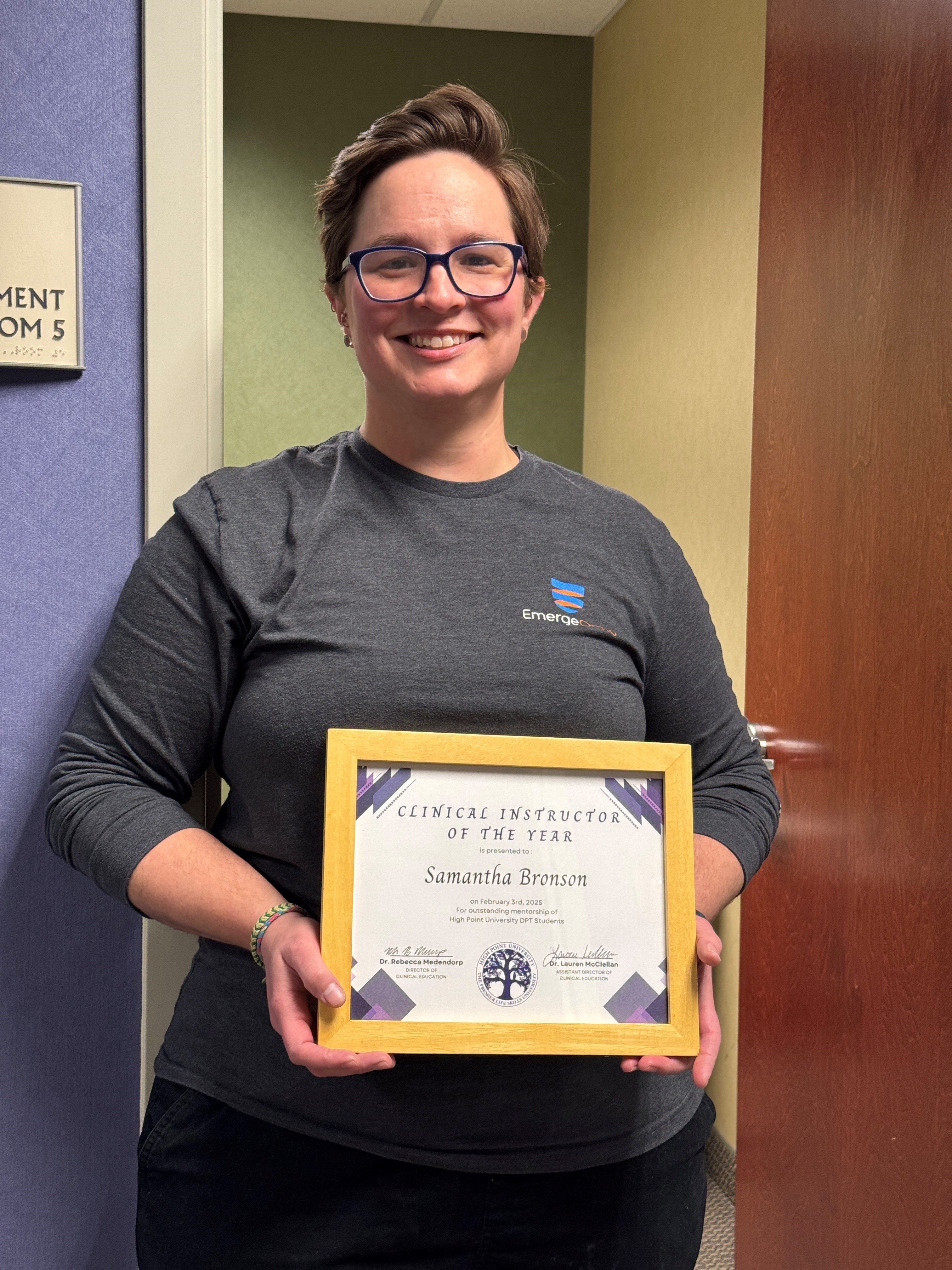 Greensboro Physical Therapist Honored with High Point University Award